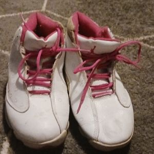 Jordan's,size 8,pink,white